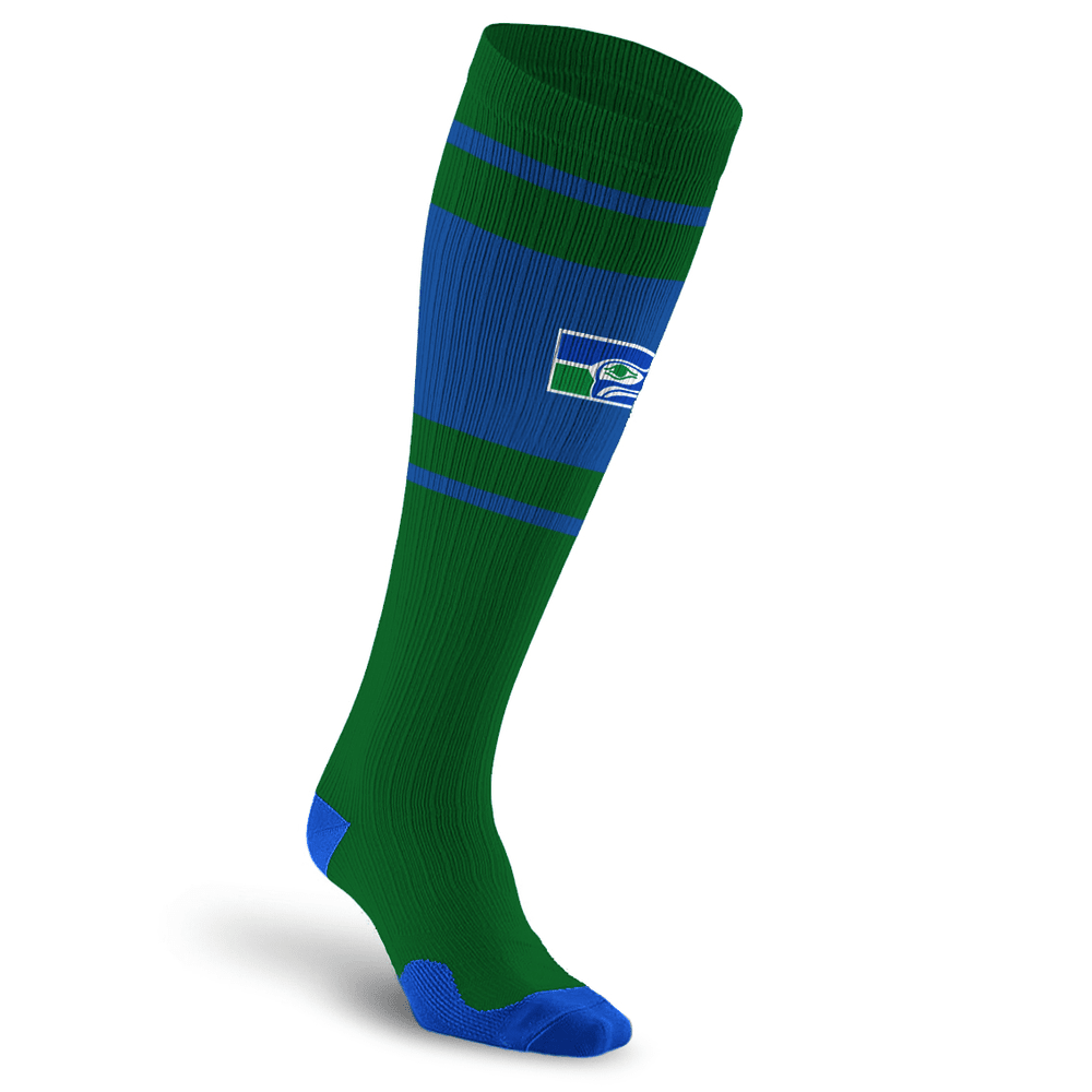 Officially Licensed NFL Compression Socks, Seattle Seahawks –