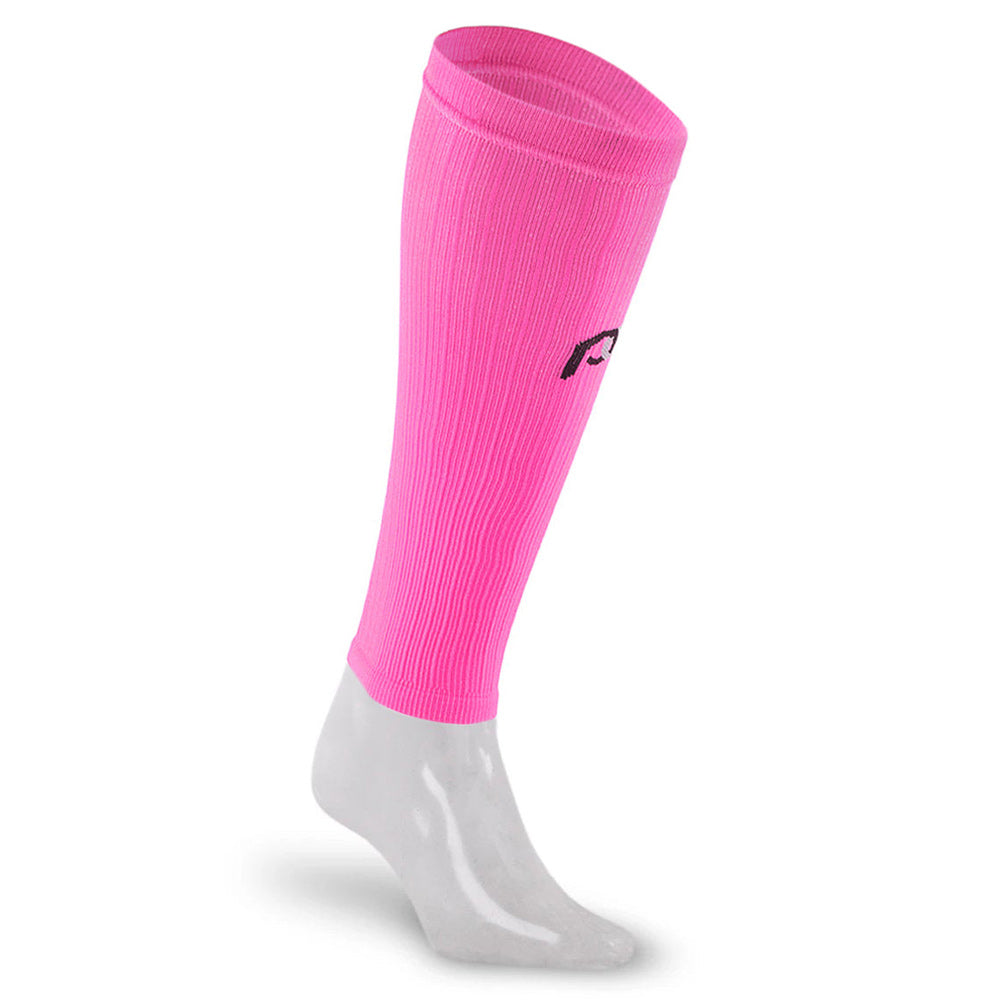 Calf Compression Sleeves Neon Pink by BeVisible Sports for Men & Women