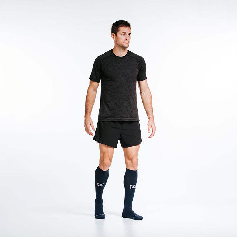 Navy Marathon Compression Socks - Upcycle – procompression.com
