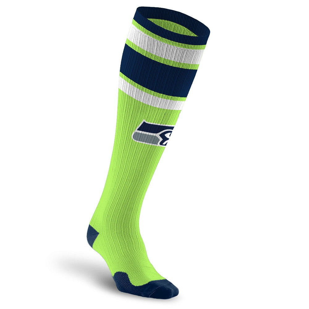 Officially Licensed NFL Compression Socks, Seattle Seahawks –