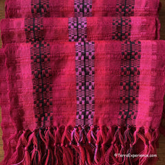 Rose Red Rayon Silk Scarves Guatemala