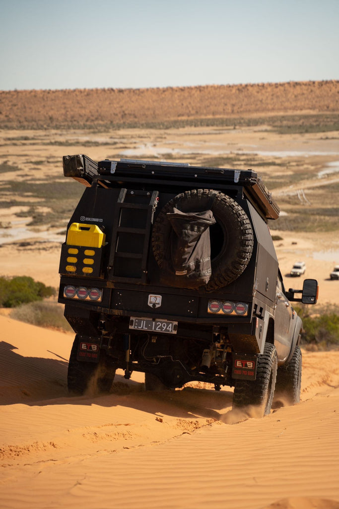 Ford Ranger with Redback Exhaust on sand dunes