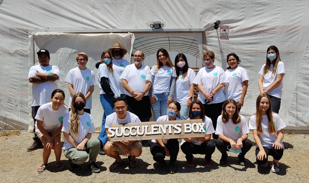 Succulents Box team, Visiting Succulent Box nursery in in Southern California, Garden center in Orange County, California