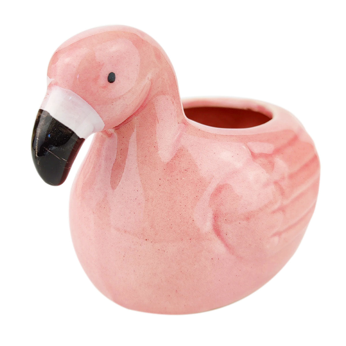 borstel verschil metaal Ceramic Pink Flamingo Pot | Mini Ceramic Pot for Succulents and Cacti -  Succulents Box