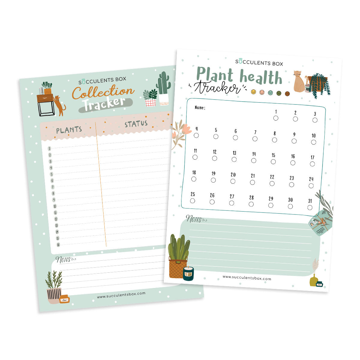 Download Free Printable Succulent Bullet Journal Or Planner Succulent Home Office Ideas Succulents Box