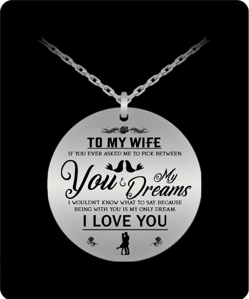 To My Wife Necklace From Husband I Love You So Much Gift For Loves