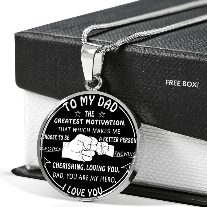 To My Dad Luxury Necklace Father S Day Gift Best Gifts For Birthday