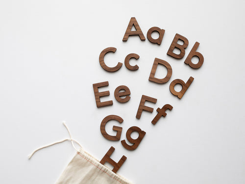 Craft Letters 200PCS Small Wooden Alphabet Letters 0.6/15mm