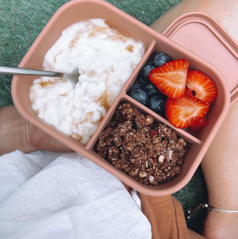 The Zero Waste People Snack Bento packed with snacks.