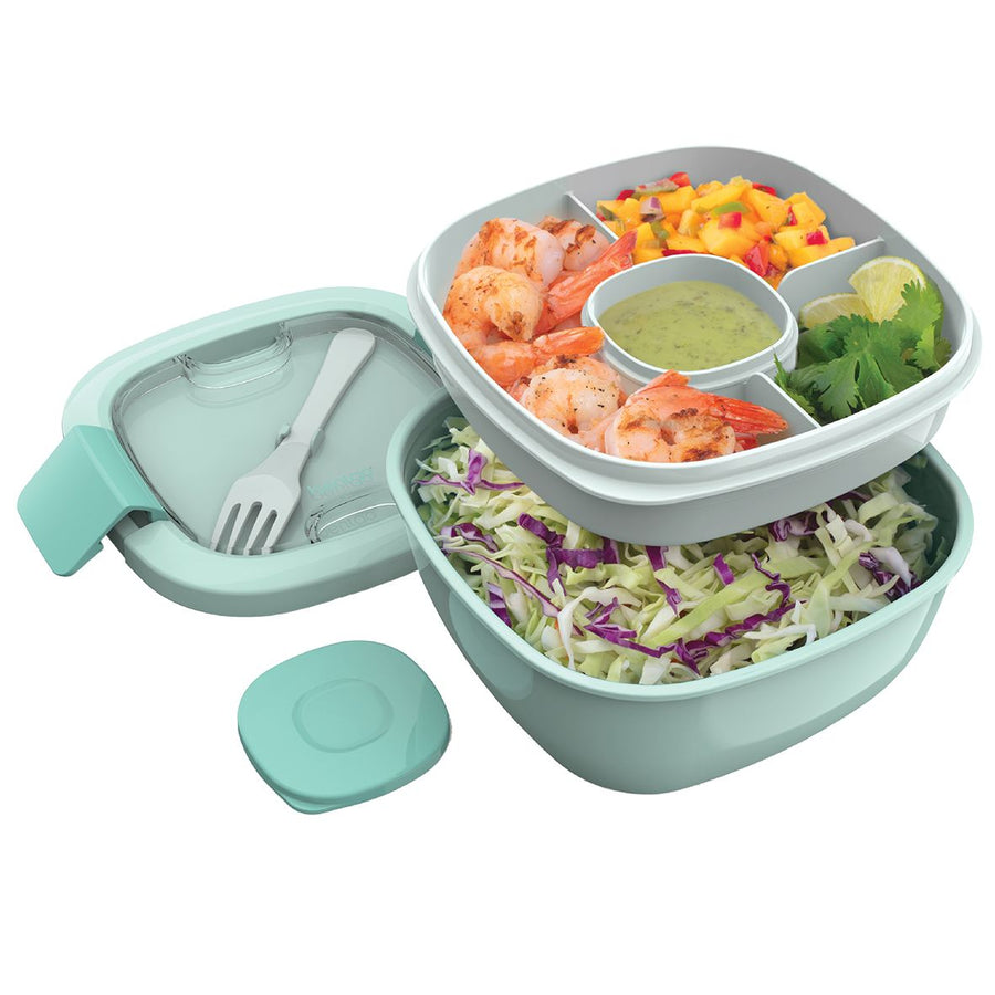 Bentgo Kids Chill Lunch & Snack Box | Kids Lunch Containers Aqua