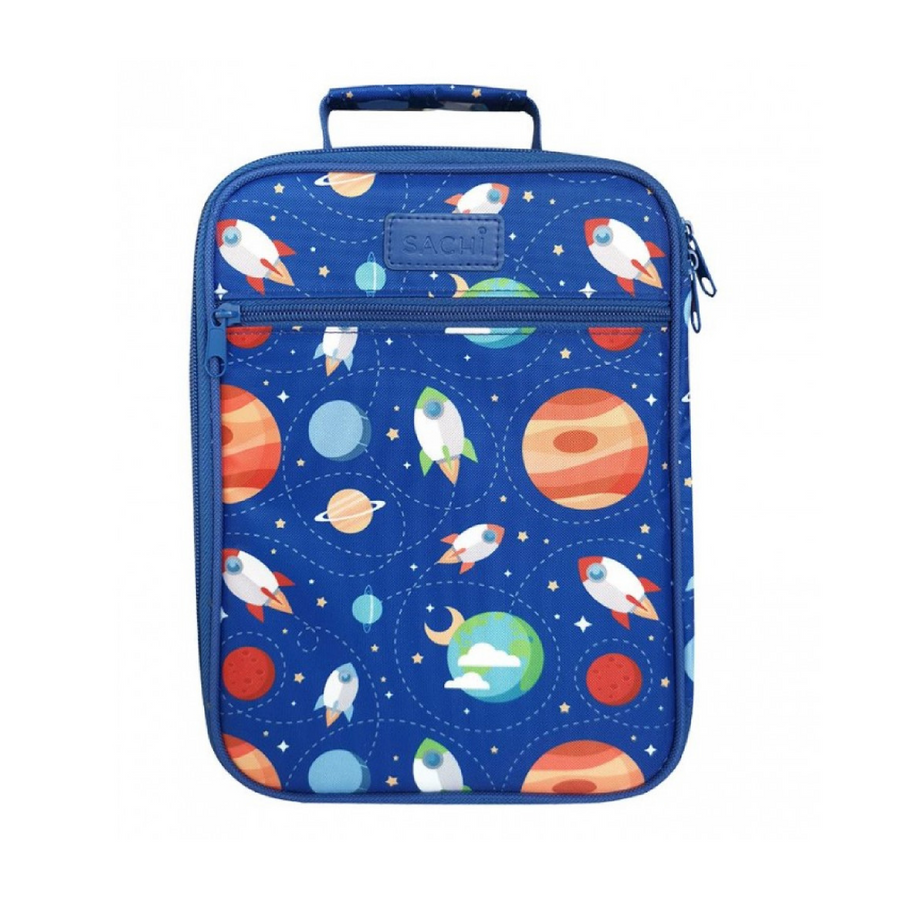 Bentgo Prints Insulated Lunch Bag Set With Kids Bento-Style Lunch Box  (Space Rockets)