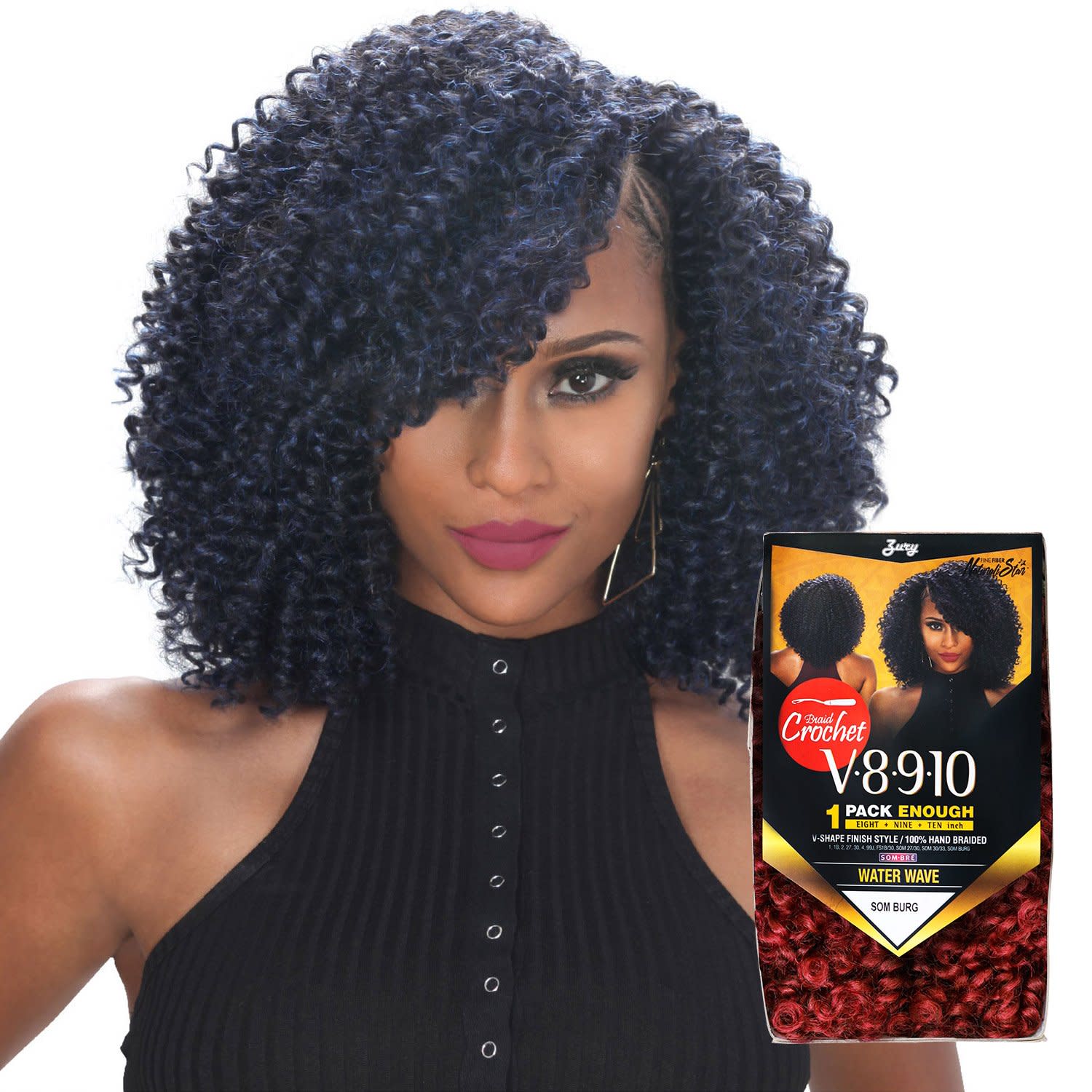 ZURY V8910 GOGO CURL CROCHET BRAID Textured Tech