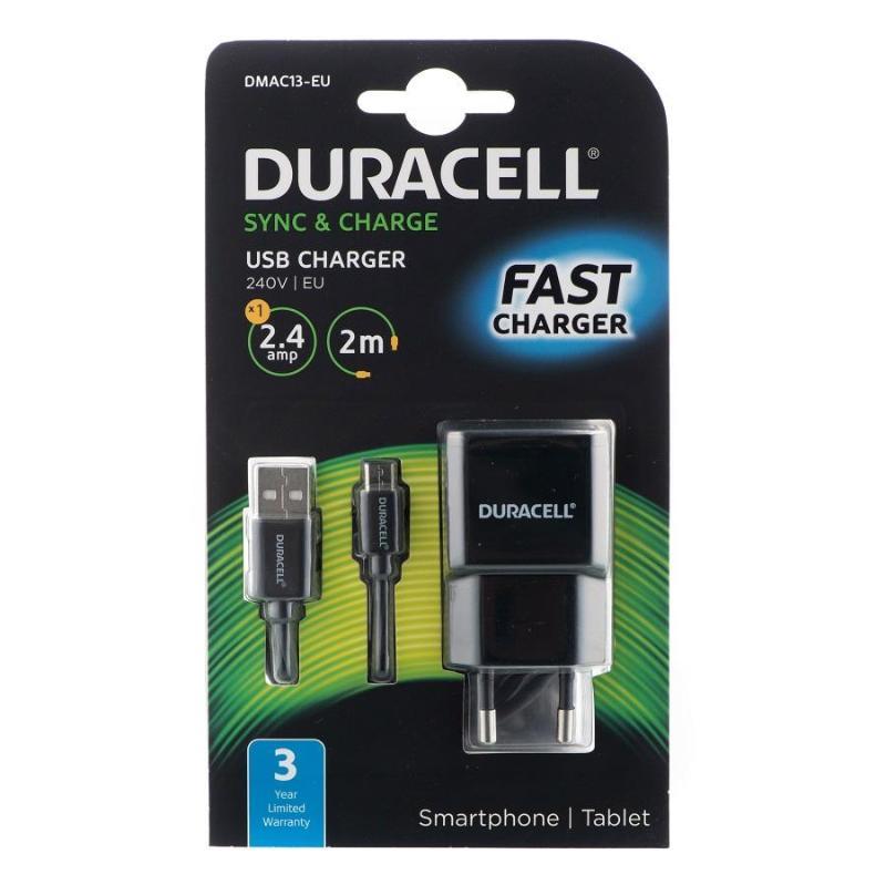 Duracell  Wall Charger with Micro USB Cable - Black - Buy Online —  Accessory Lab