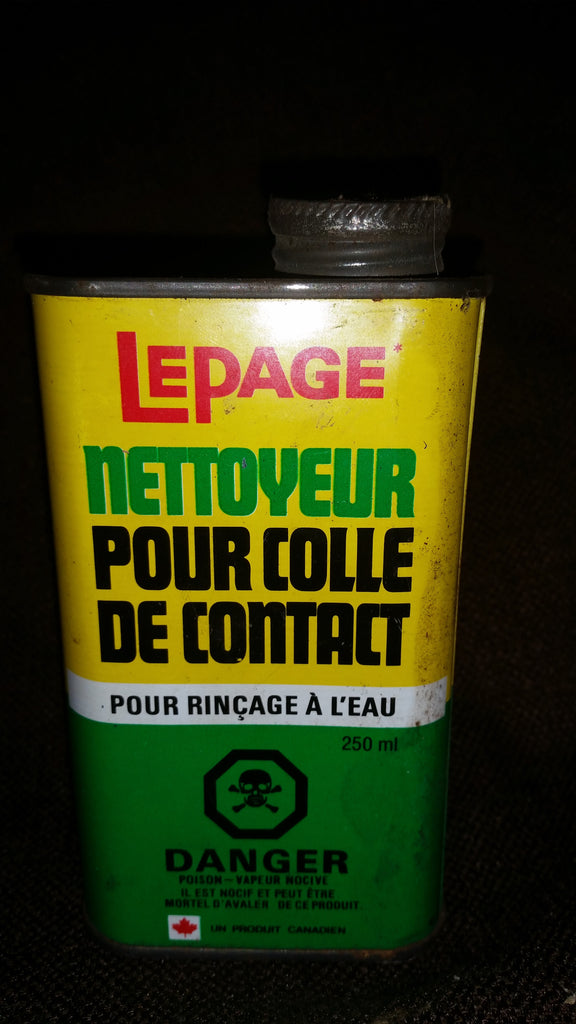 Vintage 1960-70s LePage Contact Cement Cleaner Tin (approx half full