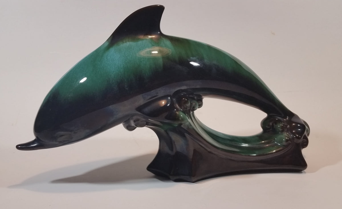 Beautiful 1970s Blue Mountain Pottery Dolphin Ornament – Treasure ...