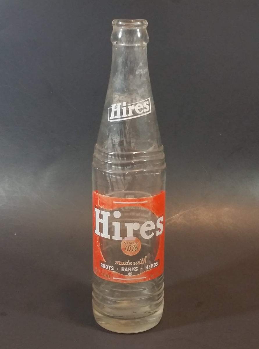 Vintage 1950s Hires Root Beer 10 FL. Oz. Bottle - No City - Rare