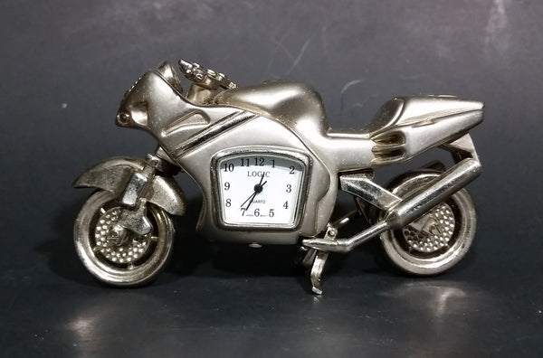 Retro Promotional Logic Quartz Motorcycle Streetbike Desk Clock