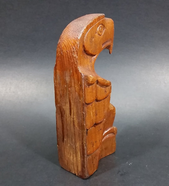 Pacific Northwest Aboriginal Small Glossed Eagle Carved 5 1/2