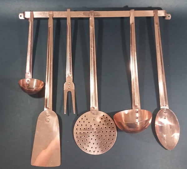 Vintage Copper Kitchen Utensil 7 Piece Set Including Wall Hanging Bar   20180327 154234 Grande 