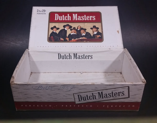 Vintage Dutch Masters Perfecto 50 Count 2 For 25 Cigar Box Glaser B Treasure Valley Antiques Collectibles