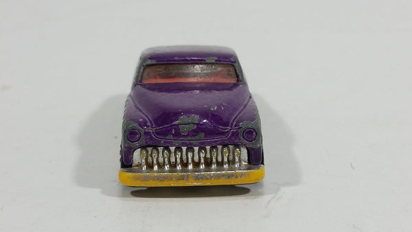 1990 Hot Wheels Purple Passion Red Interior White Wall Dark Purple Die Treasure Valley 9516