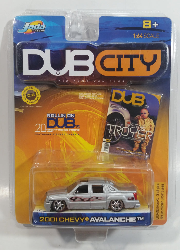 2001 Jada Dub City Verne Troyer 2001 Chevy Avalanche Truck Silver Die Treasure Valley Antiques