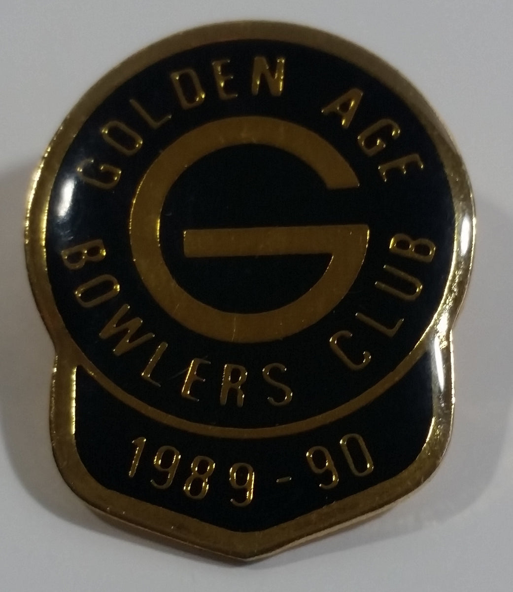 1989-90 Golden Age Bowlers Club Bowling Award Metal Lapel Pin ...
