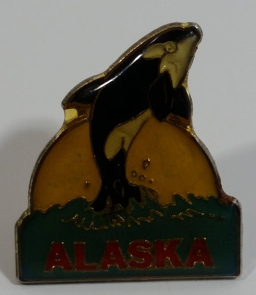 Alaska Orca Killer Whale Themed Enamel Metal Lapel Pin Souvenir Travel ...