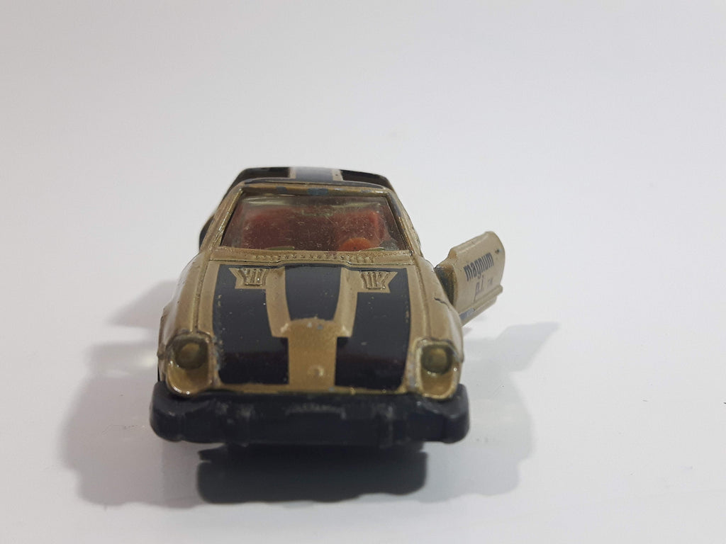 Vintage 1981 Kidco Magnum P.I. Gold Die Cast Toy Car Vehicle with Open ...