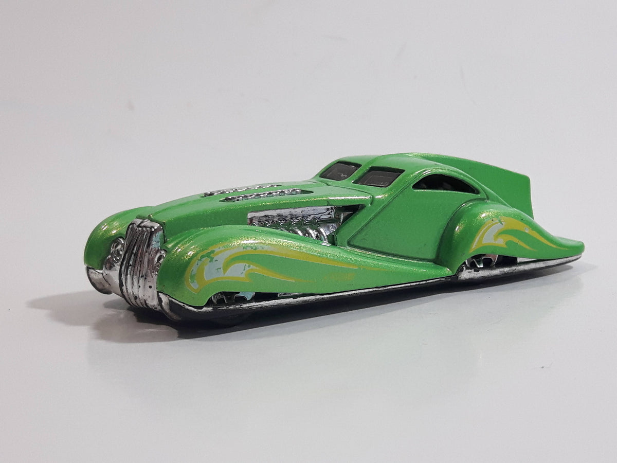 2014 Hot Wheels Hw Workshop Hw Garage Screamliner Pearl Green Die Ca