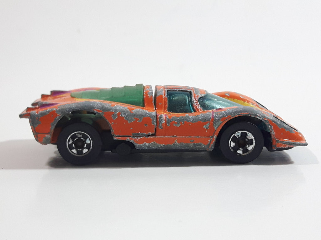 Vintage 1975 Hot Wheels Flying Colors Porsche P-917 Orange Die Cast To ...