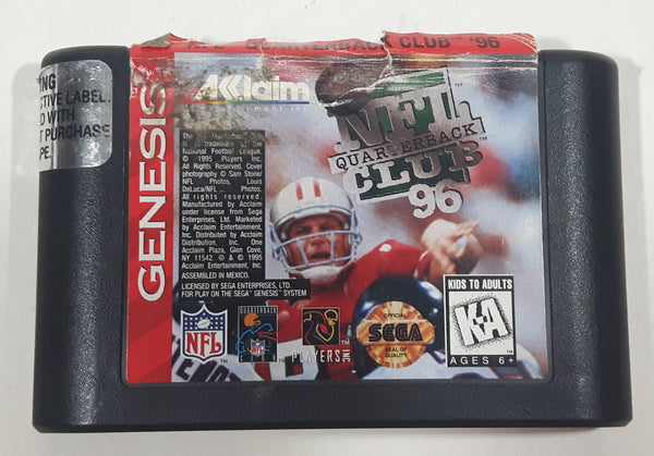 1995 Sega Genesis Acclaim Entertainment NFL Quarterback Club 96 Video –  Treasure Valley Antiques & Collectibles