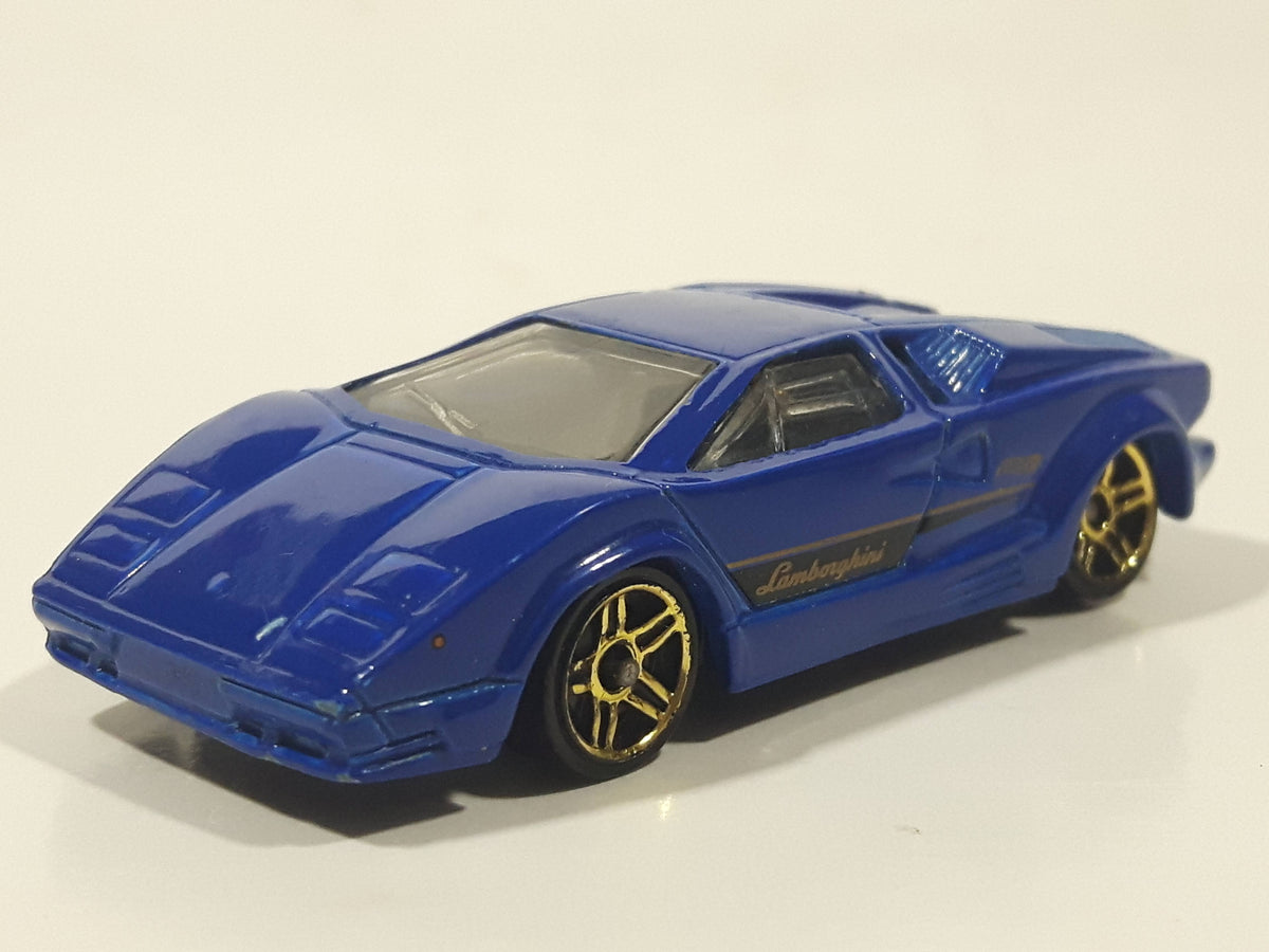 2013 Hot Wheels 25th Anniversary Lamborghini Countach Blue Die Cast To –  Treasure Valley Antiques & Collectibles