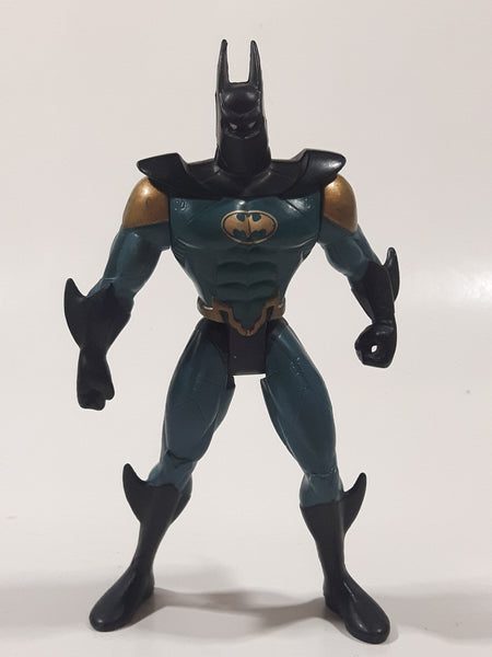 1994 Kenner DC Comics Batman Dark Teal Green and Gold Suit 5 1/2