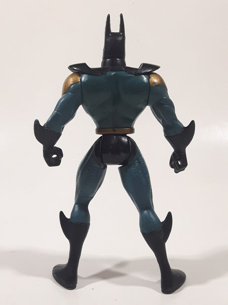 1994 Kenner DC Comics Batman Dark Teal Green and Gold Suit 5 1/2