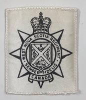Rare Vintage Canadian West Nova Scotia Regiment "Semper fidelis" 2 3/8" x 2 3/4" Fabric Patch Badge Insignia
