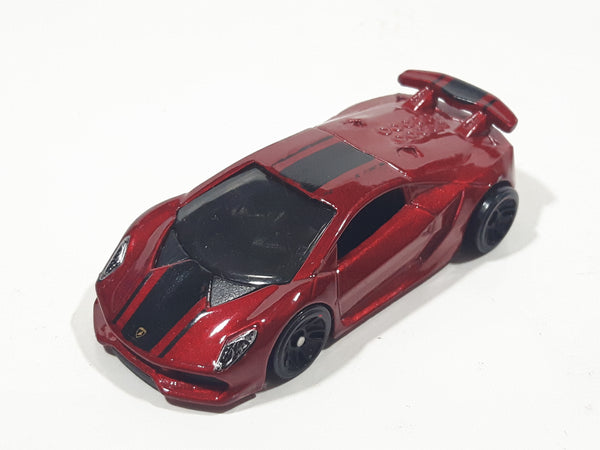 2019 Hot Wheels HW Exotics Lamborghini Sesto Elemento Dark Red Die Cas ...