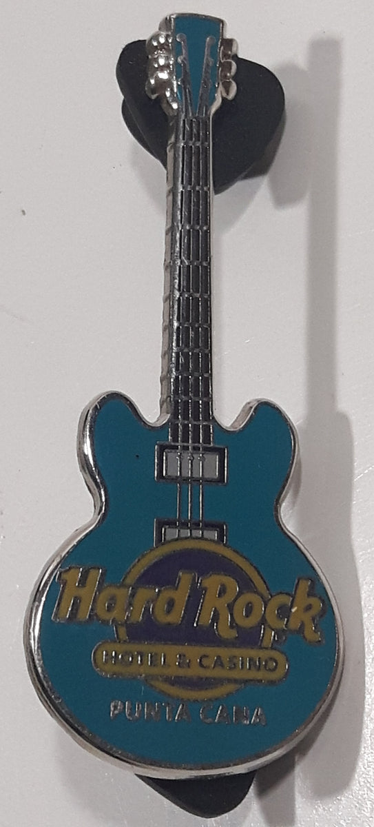 Hard Rock Hotel & Casino Punta Cana Guitar Shaped Enamel Metal Lapel P ...