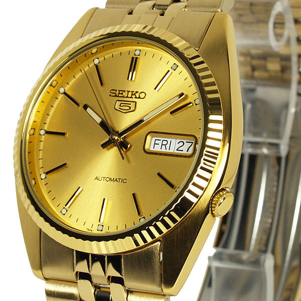 seiko gold face watch