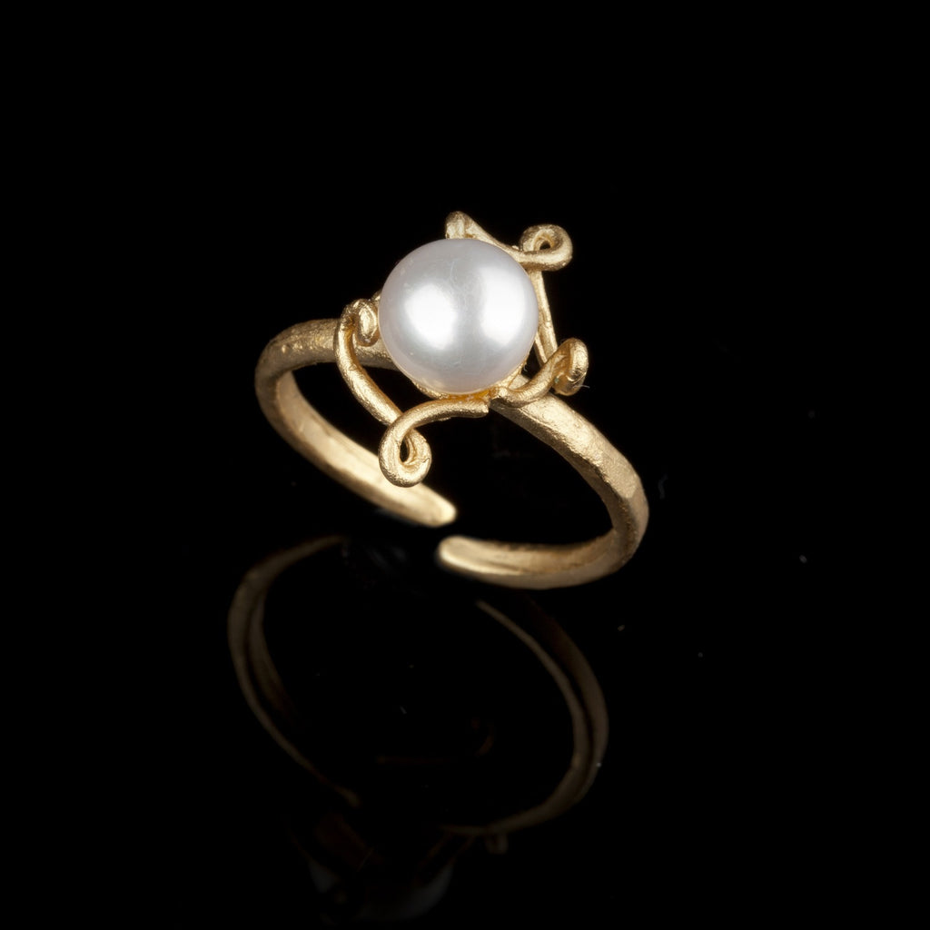 single pearl ring