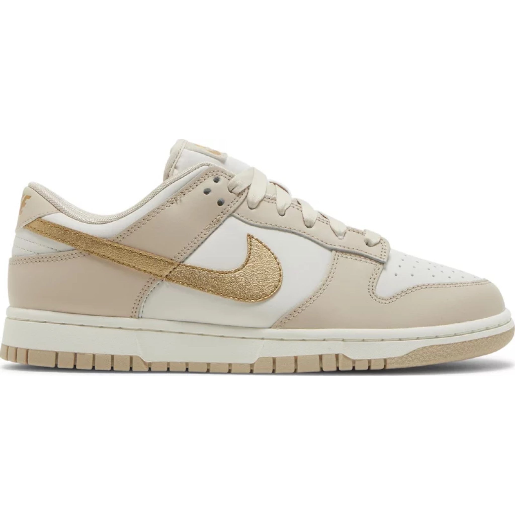 nike dunk low phantom metallic gold