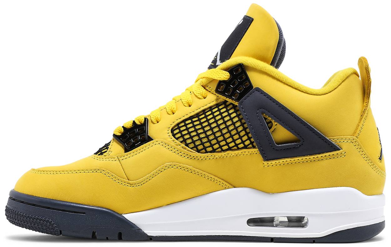 air jordan 4 yellow black lightning