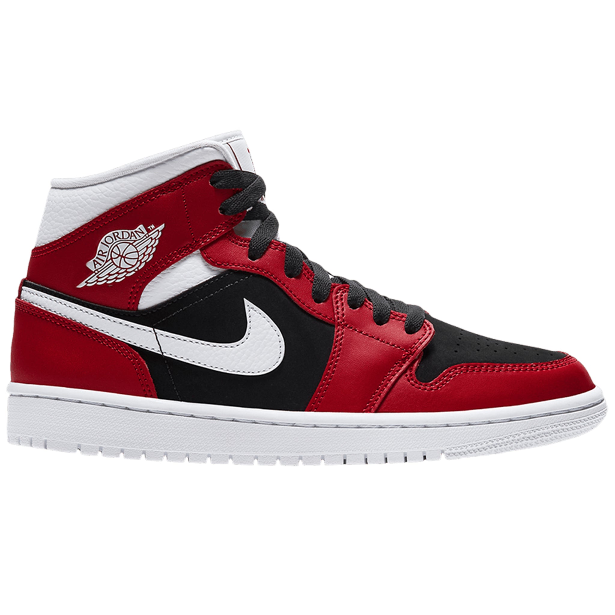 red and black air jordan 1 womens