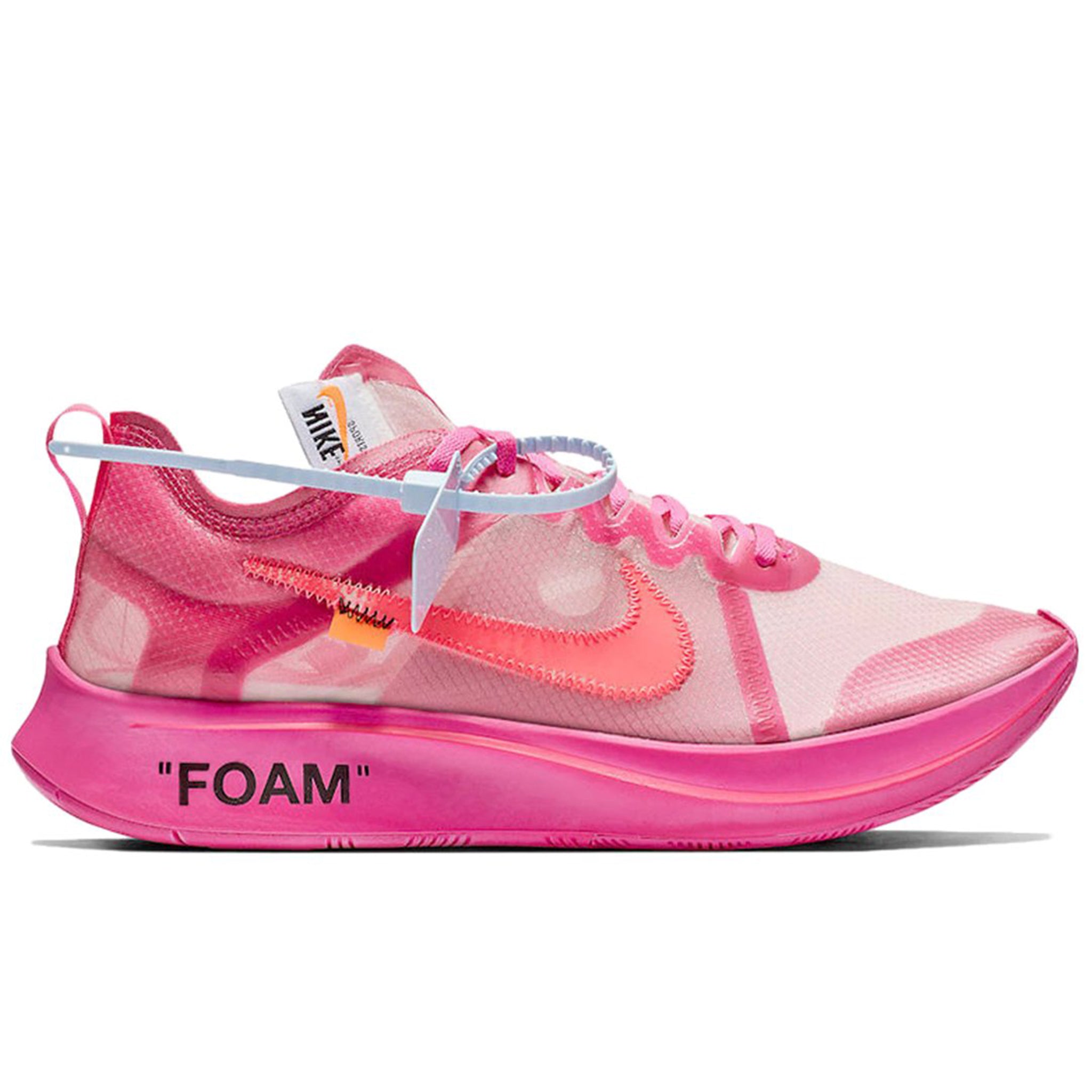 off white x nike zoom fly tulip pink