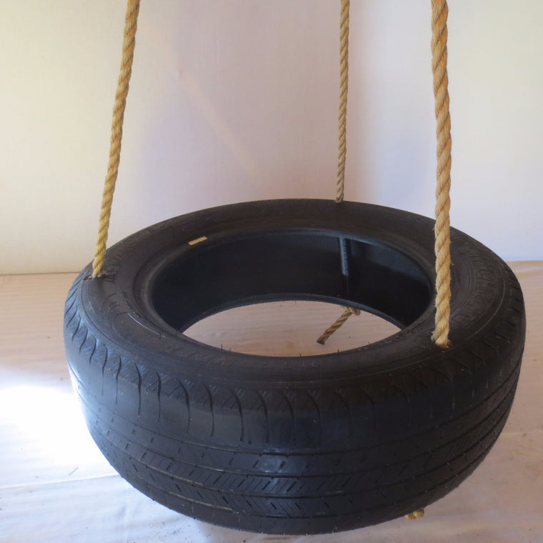 wooden tire swing