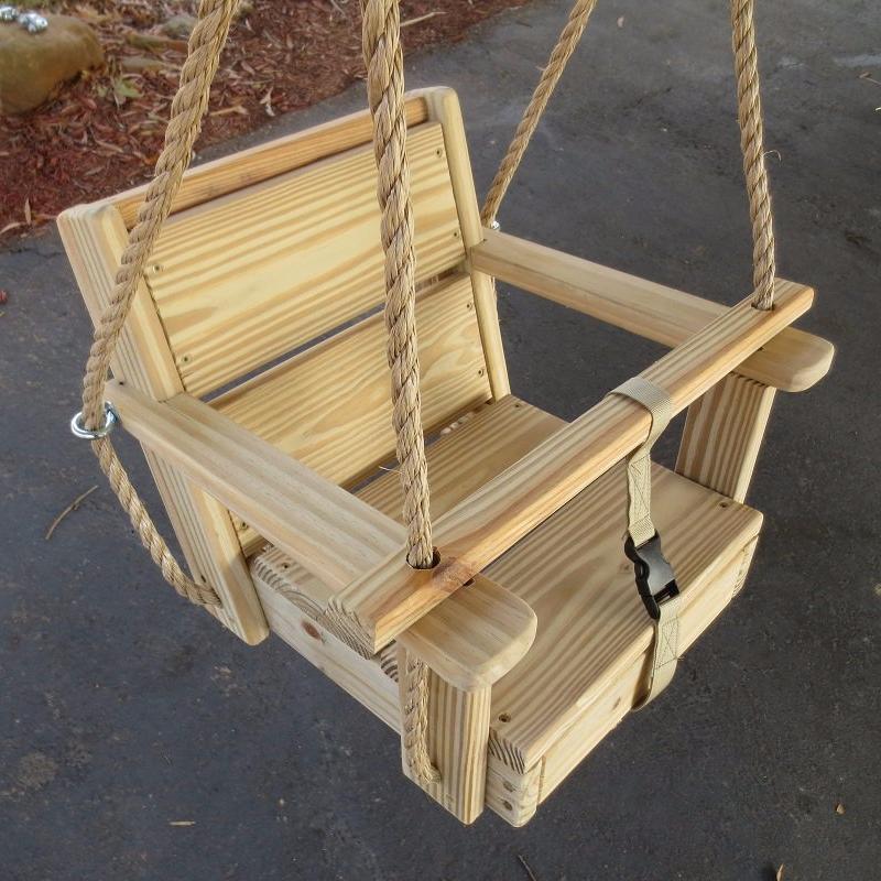 Wood Toddler Swing Cypress Toddler Swing