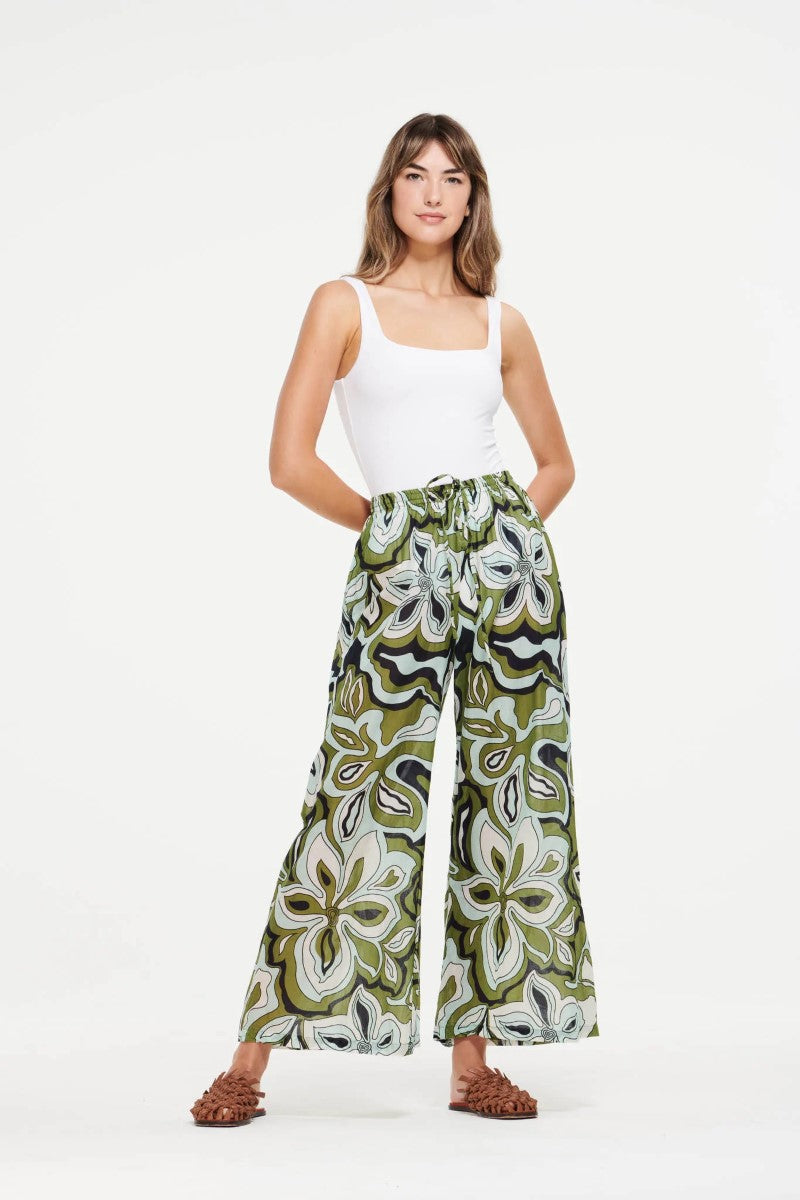 palazzo pant - copacabana olive – Ivy Vibe