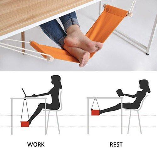 Exclusive Tuzech Mini Office Foot Rest Stand Adjustable Desk Feet