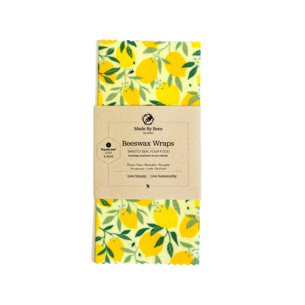 DIY Beeswax Food Wrap Complete Kit - Sunny Floral Pattern – Made