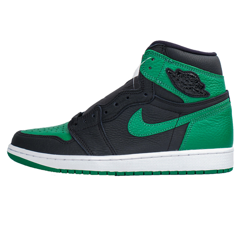 black and green jordan 1s